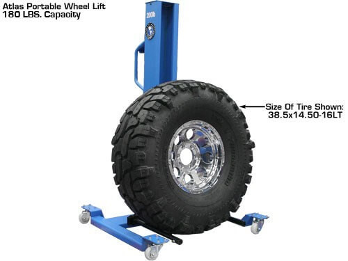 Atlas® AEZWL Pneumatic Portable Wheel Lift w/180 lbs. Capacity