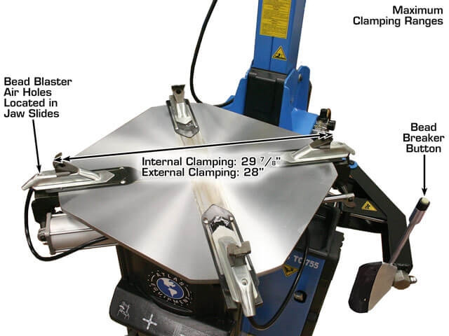 Atlas Automotive Equipment TC755 Tilt-Back Electric/Pneumatic Tire
