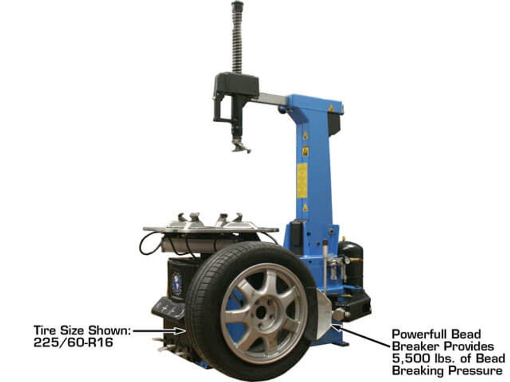 Atlas Automotive TC755 Tilt-Back Electric/Pneumatic Tire Changer w/Bead Blaster