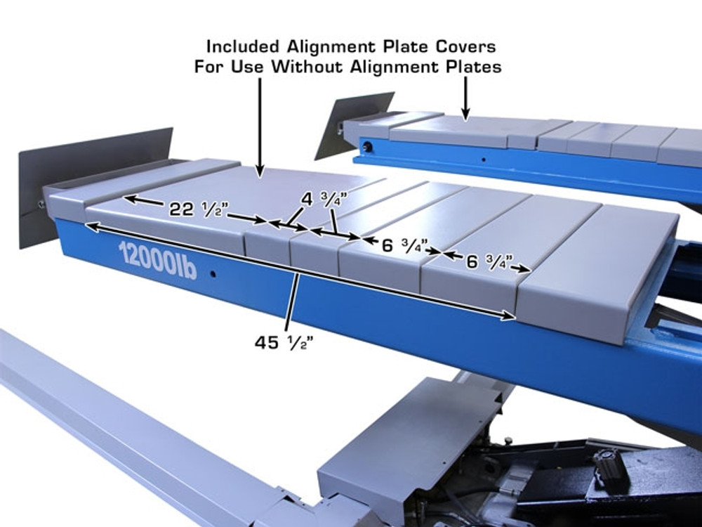 Atlas® 12AWFSL Alignment  Scissor Lift & Set of 2  RJ-6 Rolling Jack Combo