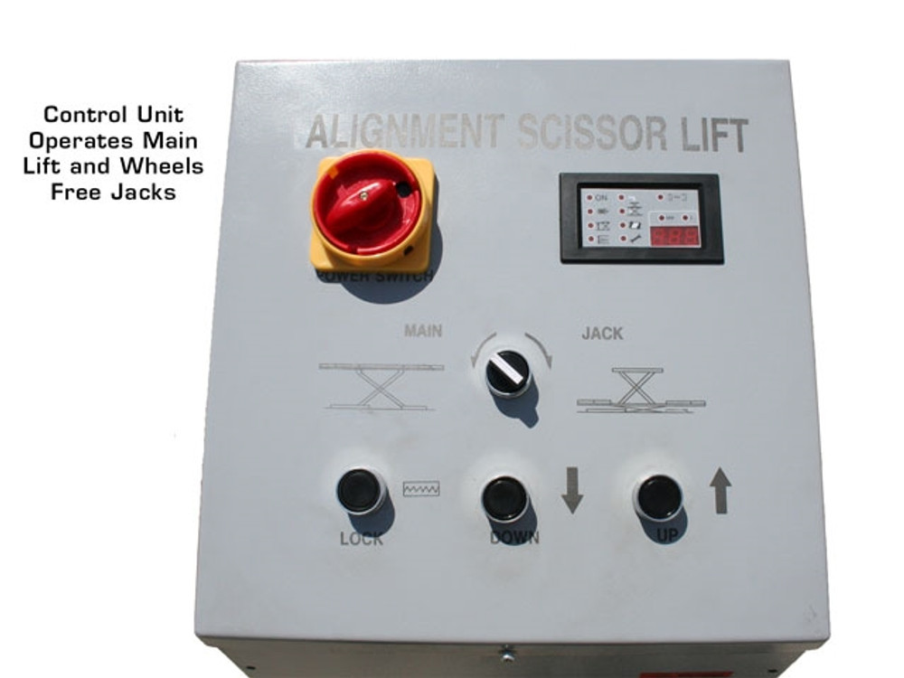 Atlas® 12AWFSL Commercial Grade Alignment Scissor Lift 12,000 lbs w/Wheels-Free System