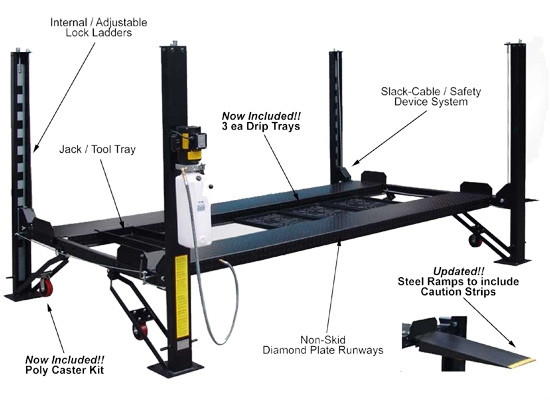 Auto Lift FP8K-DX-XLT Car-Park-8-Plus Extra Tall 8K lb