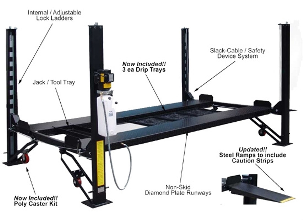 Auto Lift Car-Park-8-PlusP Extra Tall 8K lb Car Storage Parking Lift