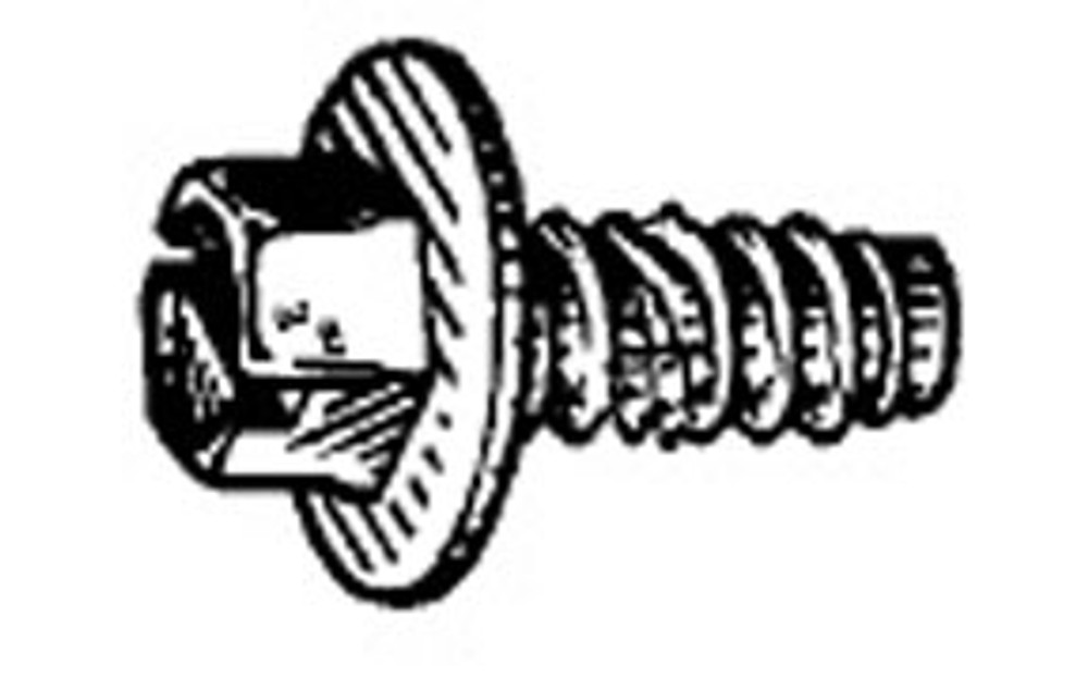 Auveco 16421 Slotted Hex Washer Head License Plate Screw, #14 x 5/8” Auveco 16421 Slotted Hex Washer Head License Plate Screw, #14 x 5/8”