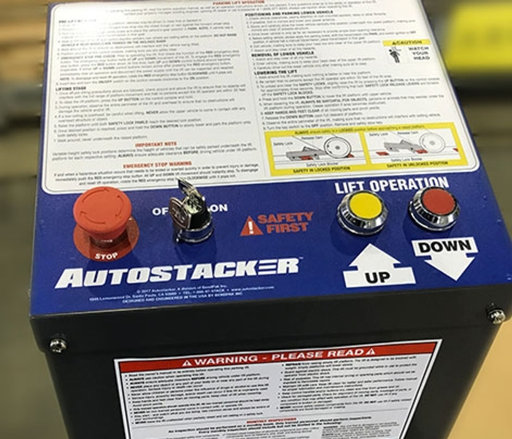 BendPak Autostacker™ A6S Scissors Parking Lift Platform 6,000 lb w/Power Unit Console