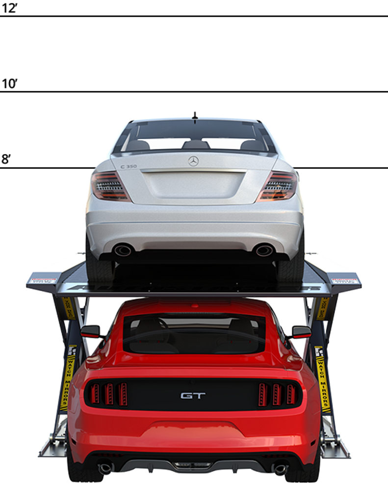 BendPak Autostacker™ A6S 110V Scissors Parking Lift Platform 6,000 lb w/Power Unit Console