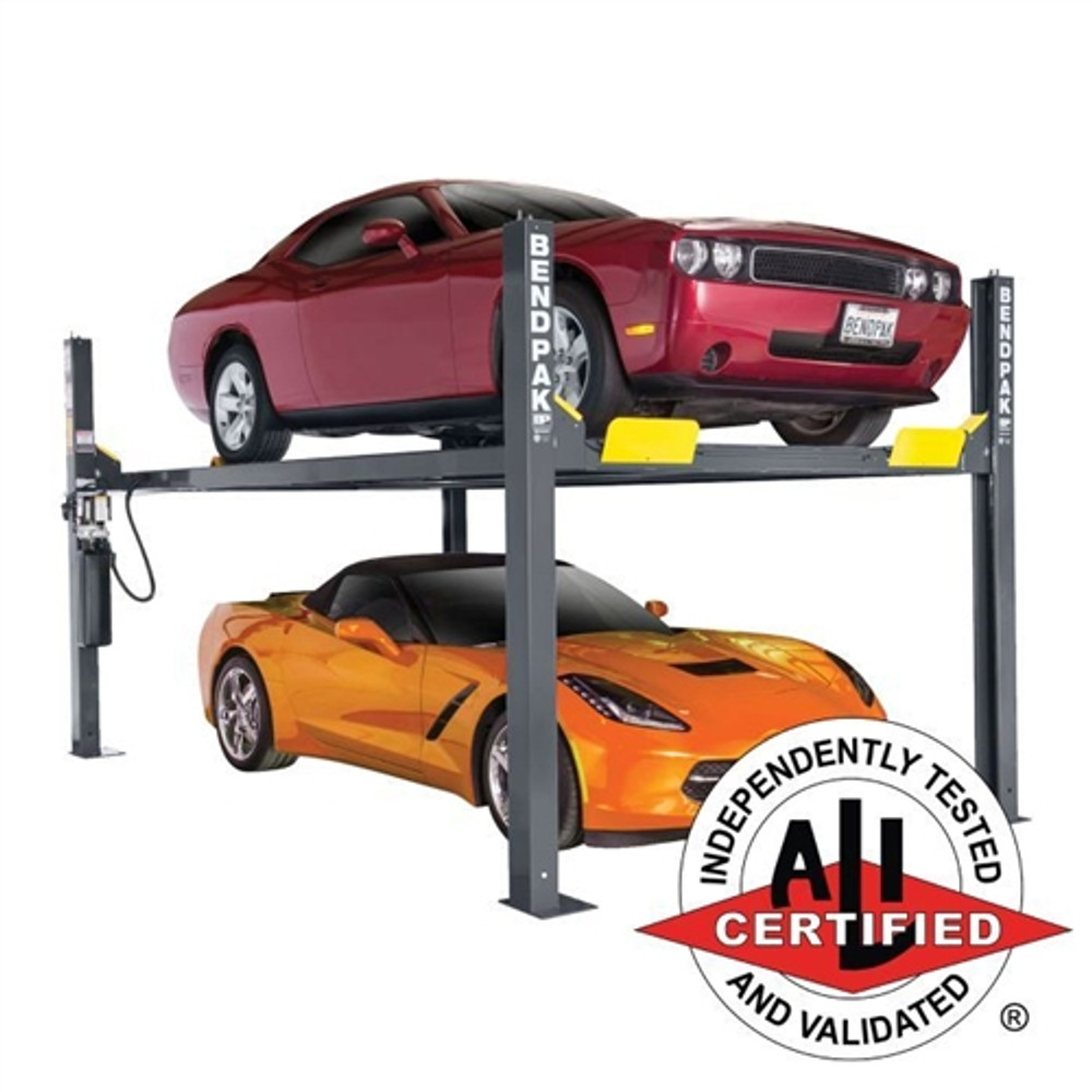 BendPak HD-9 Four Post Car Lift 9,000 lb. Capacity - New Gray