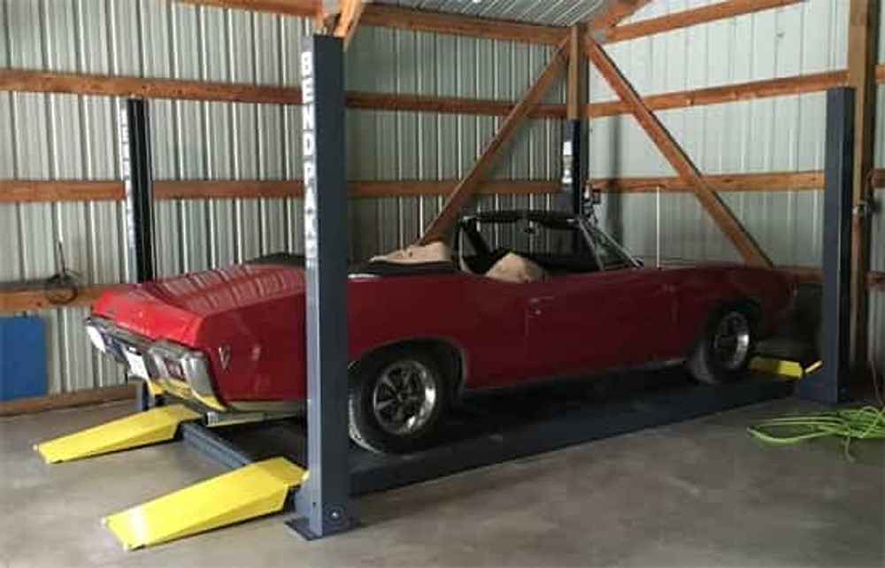 BendPak HD-9 Four Post Car Lift 9,000 lb. Capacity - New Gray