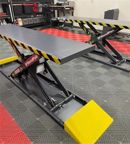 BendPak MDS-6EXT Open-Center Mid-Rise Scissors Lift / Extended Platform  6,000 lb