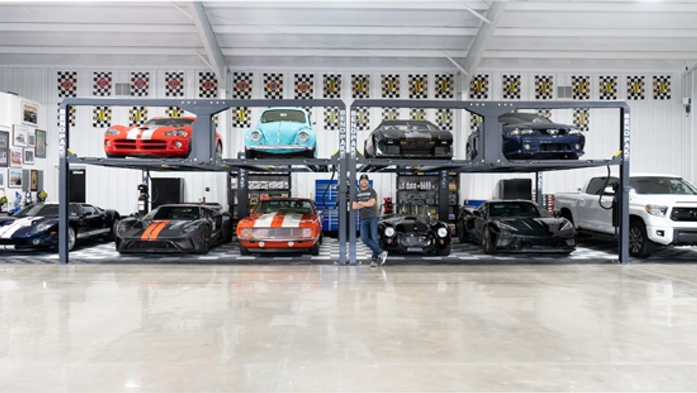 BendPak PL-12000DP Tall Rise Ex-Length Tandem/Independent Platforms Parking Lift