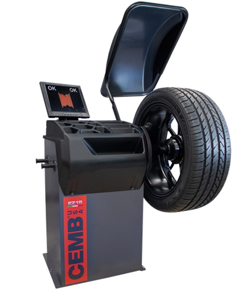 CEMB EZ15 Space-Saving 3D Data Entry Wheel Balancer w/Touchcreen CEMB EZ15 Space-Saving 3D Data Entry Wheel Balancer w/Touchcreen