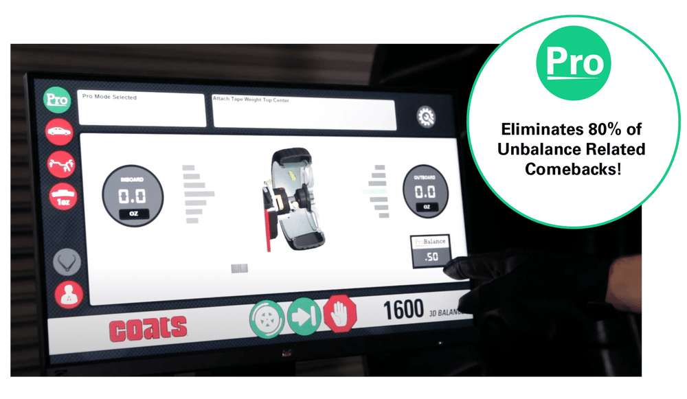 Coats® 1600-3D Direct Drive Wheel Balancer