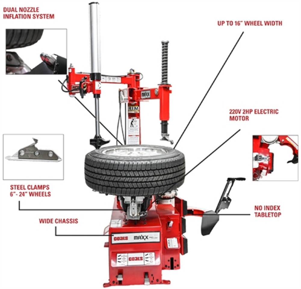 Coats® Maxx 70 Rim Clamp Air or Elec Tire Changer Coats® Maxx 70 Rim Clamp Air or Elec Tire Changer