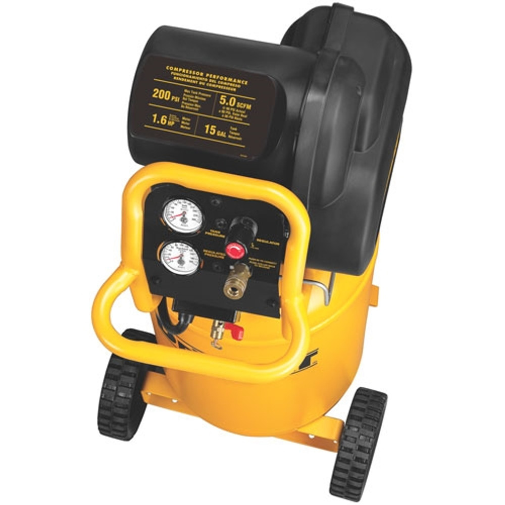 DeWalt D55168 1.6HP Oil-Free Wheeled Portable Workshop Air Compressor DeWalt D55168 1.6HP Oil-Free Wheeled Portable Workshop Air Compressor