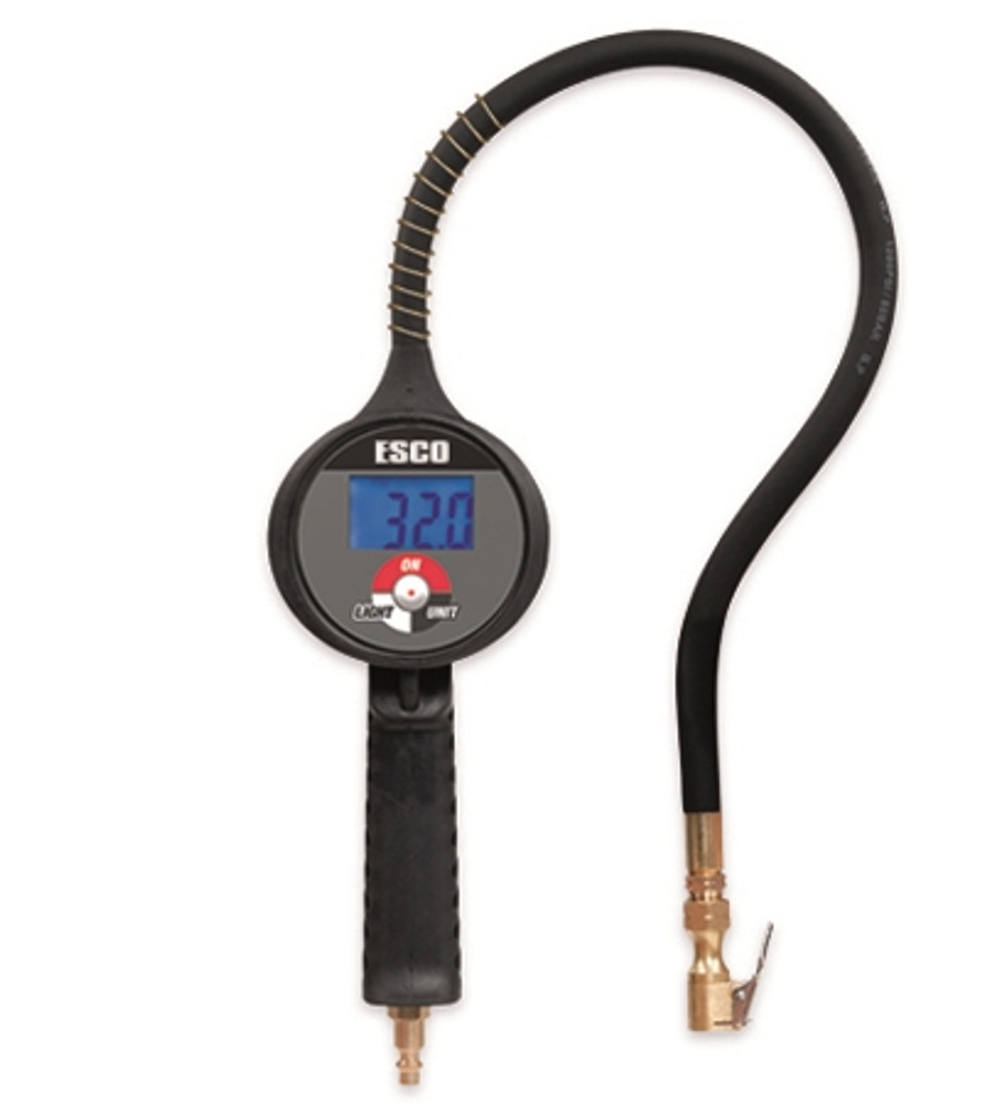 ESCO 10961 Digital LCD Gauge Tire Inflator w/ Dual Angle Chuck