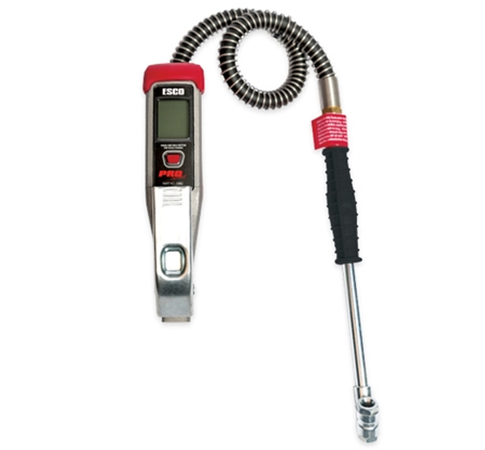 ESCO 10962 Compact Digital LCD Gauge Tire Inflator w/ Clip on Chuck