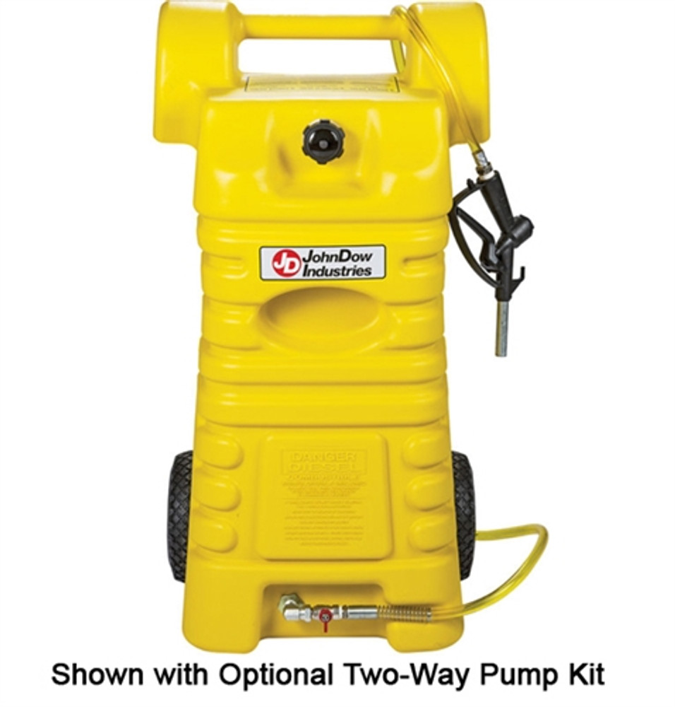 JohnDow FC-25PFC-D 25-Gallon Portable Poly Diesel Caddy