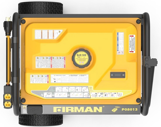 Firman P08013 10000W Remote Start Gas Portable Generator w/Co Alert