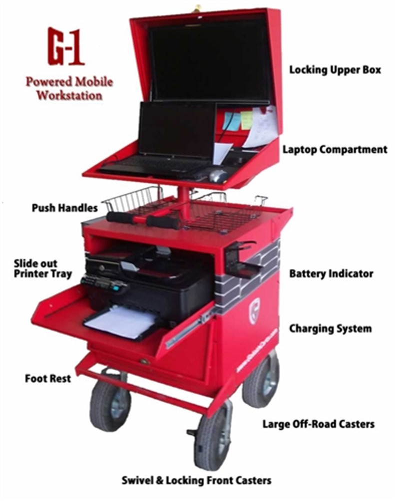 Goliath Cart G1-A Powered Mobile Workstation Cart