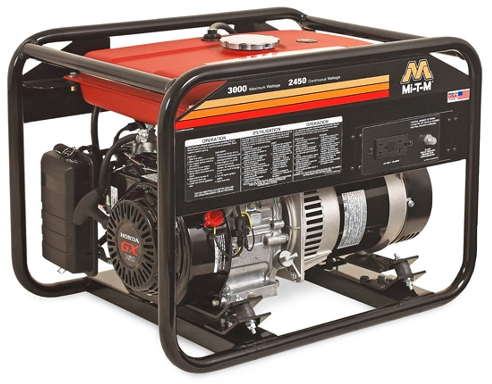 Mi-T-M GEN-3000-1MH0 Gasoline Generator w/3000-Watt & Honda Engine