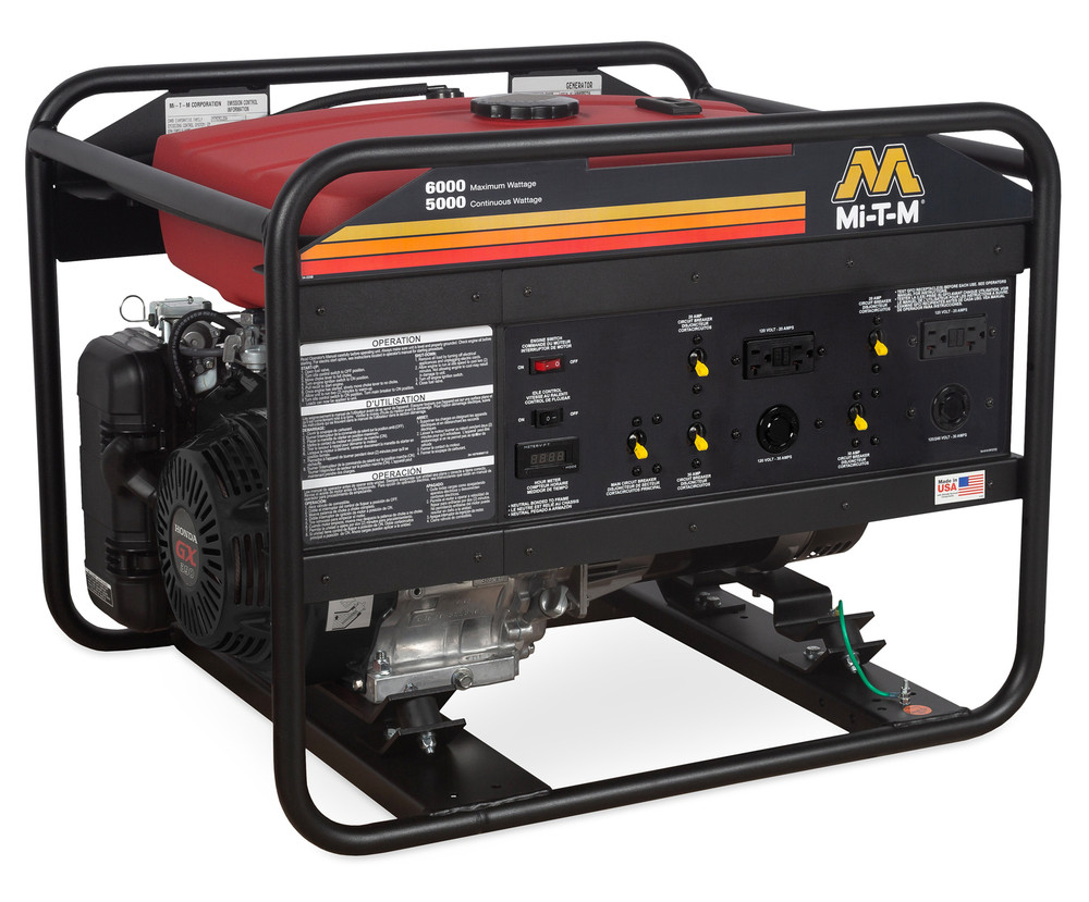 Mi-T-M GEN-6000-0MH0 Gas Generator w/6000W & Honda Engine