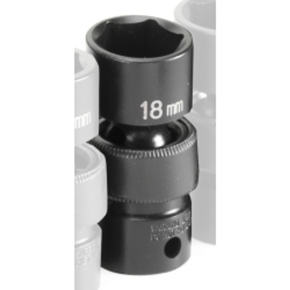 3/8"D 18mm 6pt Universal Impact Socket