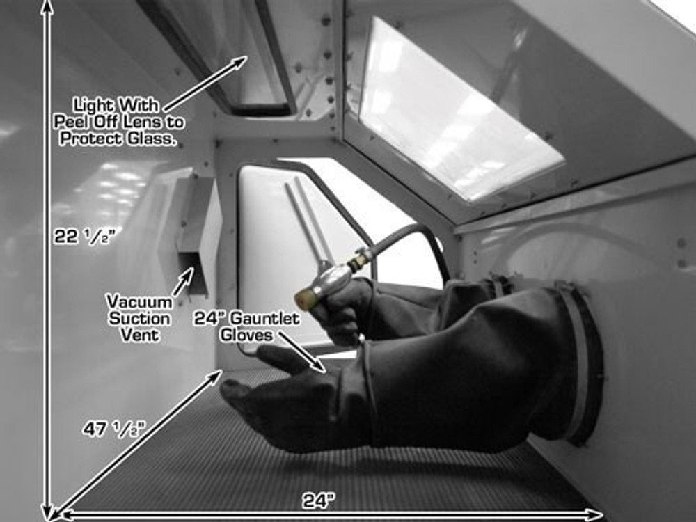 Atlas® SBC420 Sandblast Cabinet w/ Vacuum
