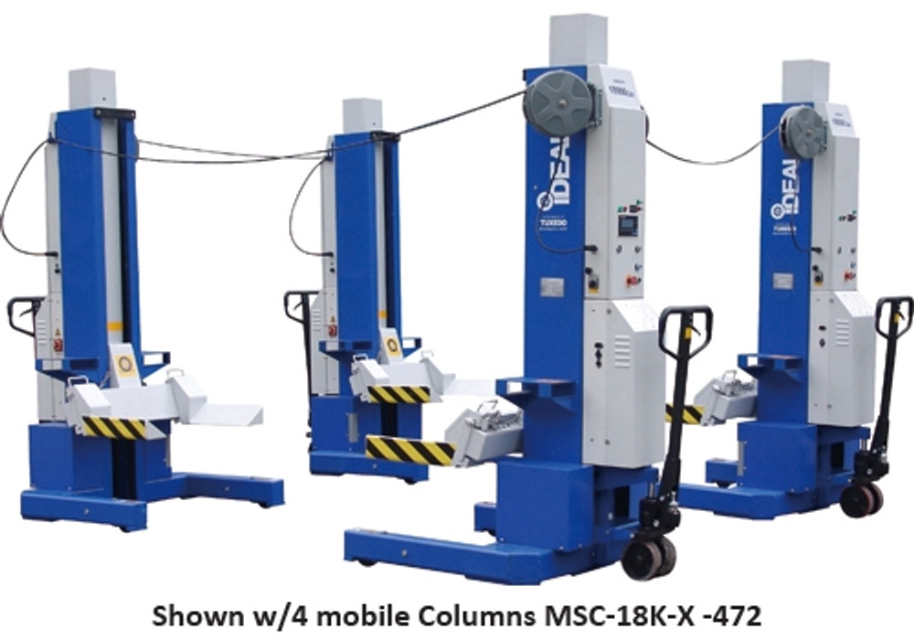 iDeal Lift MSC-18K-X-236 18,000lb. Per Mobile ALI Column Lifting System (Set of 2) iDeal Lift MSC-18K-X-236 18,000lb. Per Mobile ALI Column Lifting System (Set of 2)