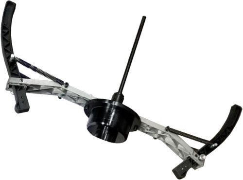 K&L MC200 Elite Hand-Spin Wheel Balancer w/Motorcycle