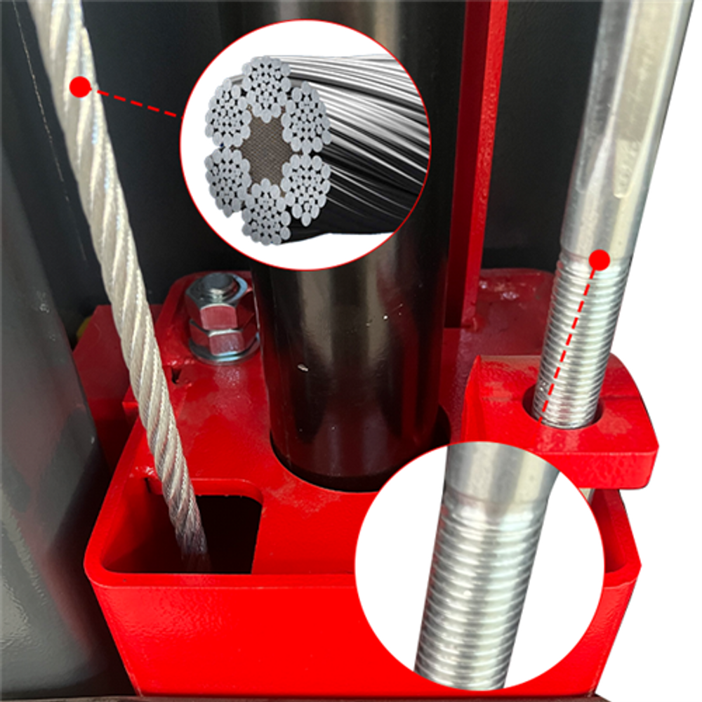 Katool KT-AS110D Asymmetric Direct-Drive 2 Post Car Lift 11,000 lbs