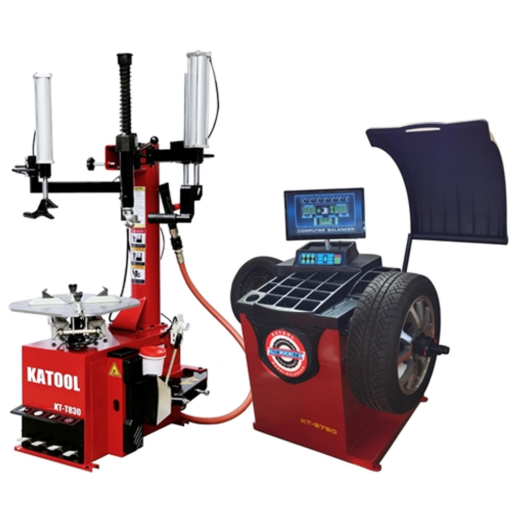 Katool KT-T830 Tire Changer & KT-B750 Wheel Balancer Combo