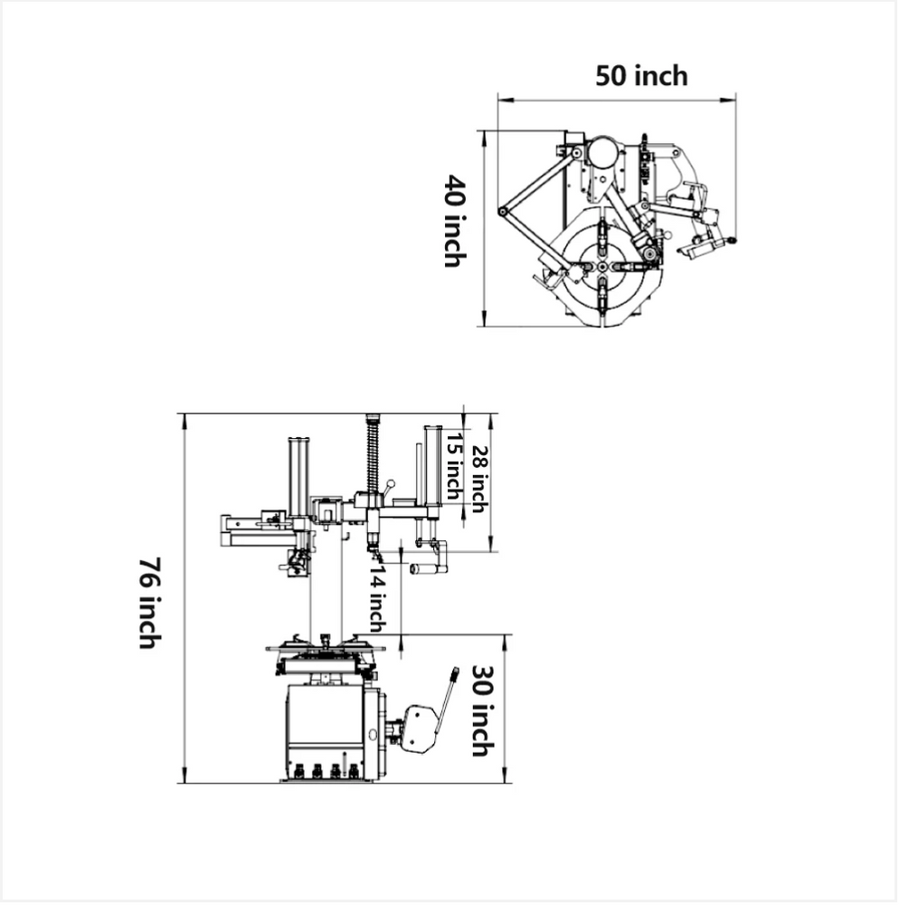 Katool KT-T830 Tire Changer & KT-B750 Wheel Balancer Combo