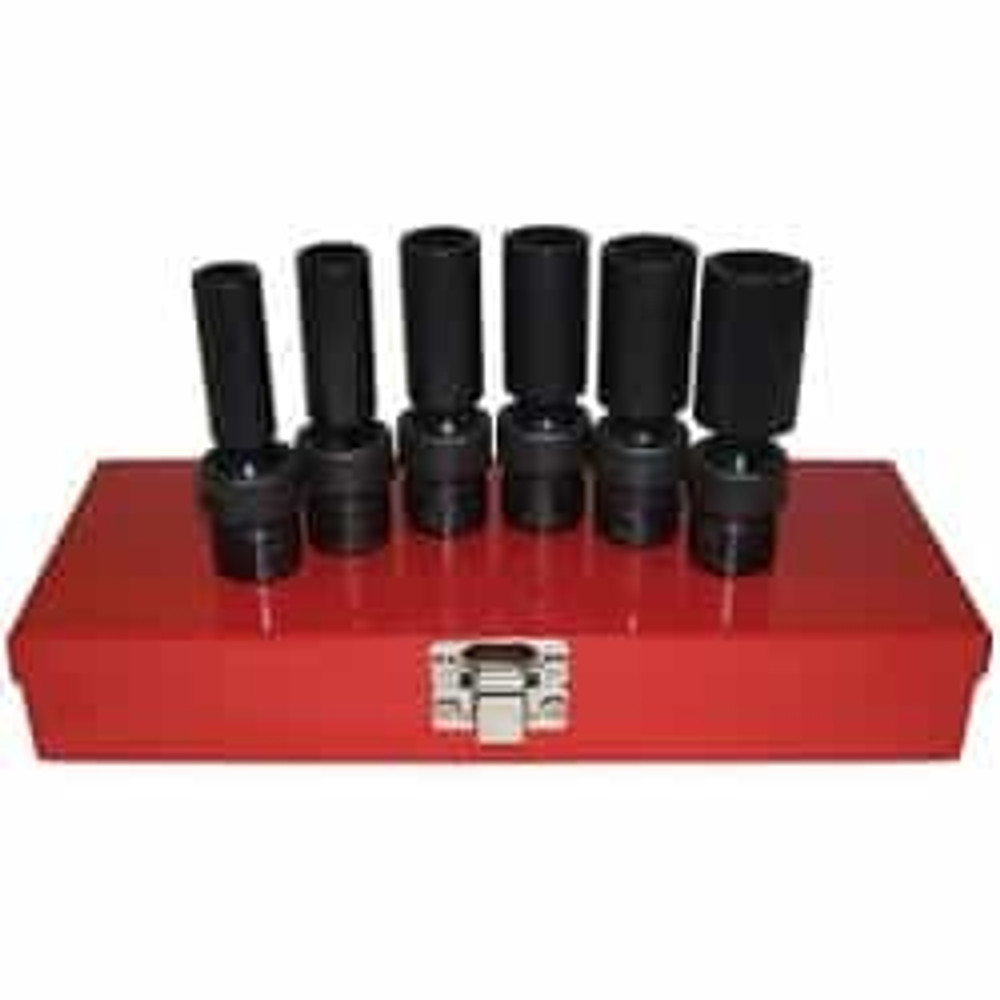 3/8"D 3/4" 6pt Deep Flex Impact Socket