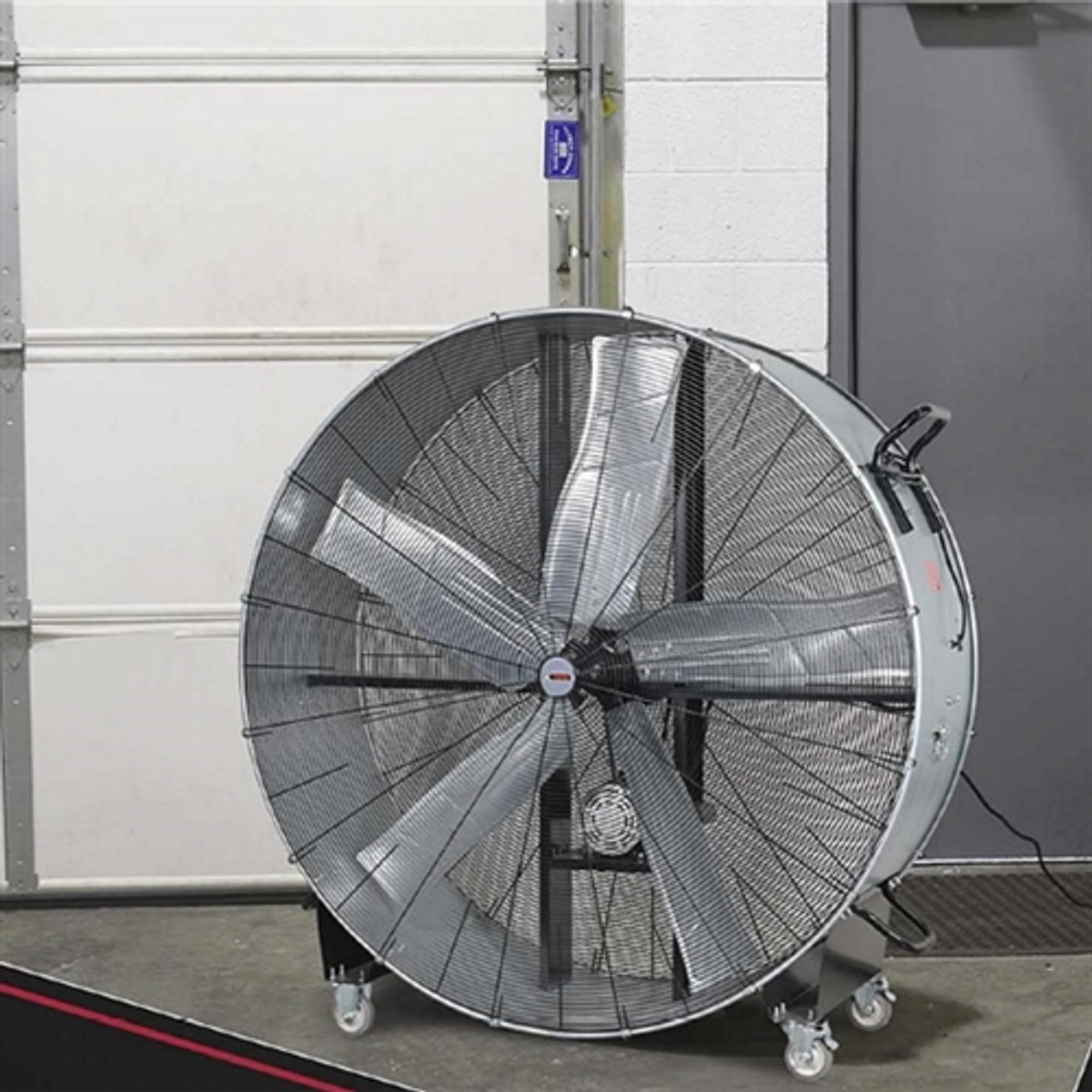 K Tool 77760 60" Belt Drive Drum Fan w/Wheels
