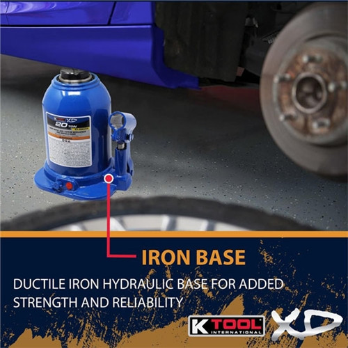 K Tool 20-Ton Short XD Bottle Jack