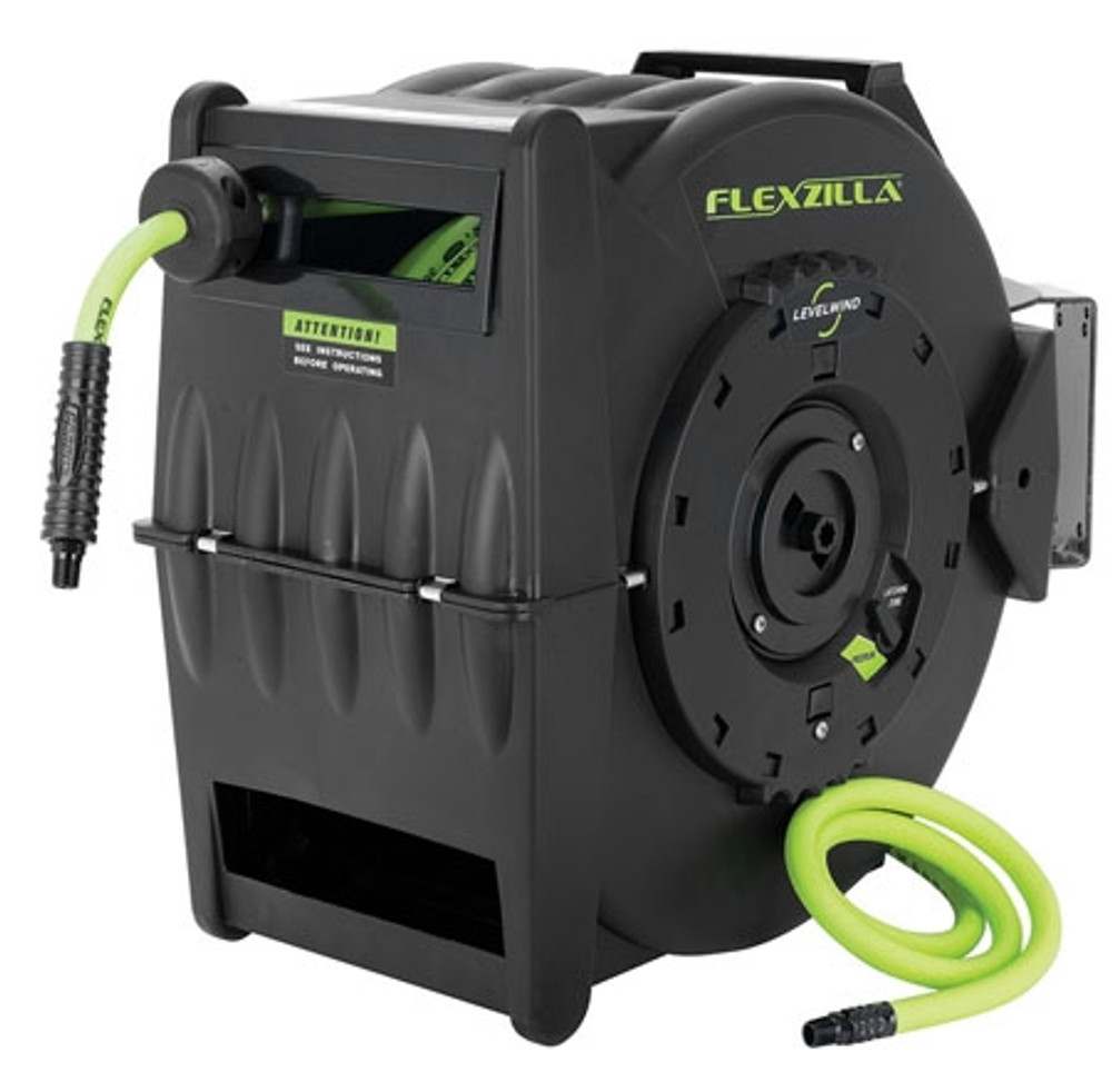FlexZilla® L8305FZ 3/8" x 50' ZillaReel™ Levelwind™ Air Hose Reel