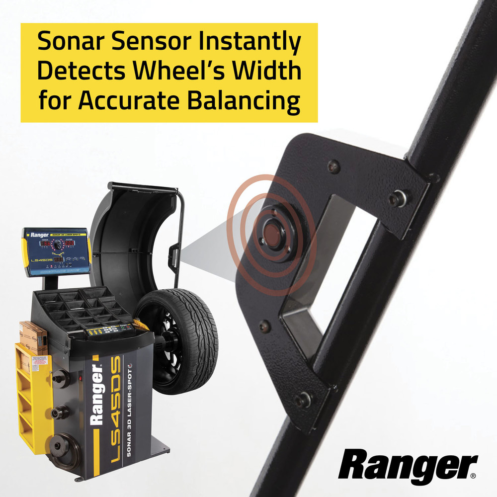 Ranger LS45DS Sonar 3D Wheel Balancer w/40 mm Shaft