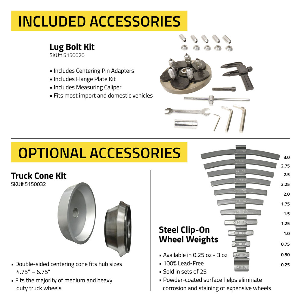 Ranger LS45DS Sonar 3D Wheel Balancer w/40 mm Shaft