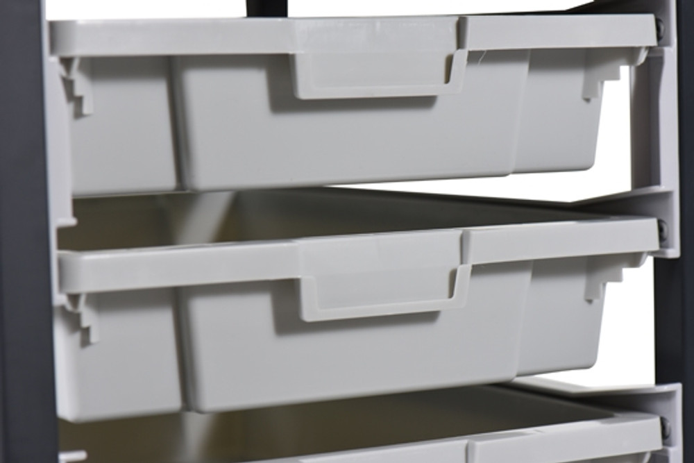 Luxor MBS-SR-8S Mobile Bin Storage Unit - Single Row