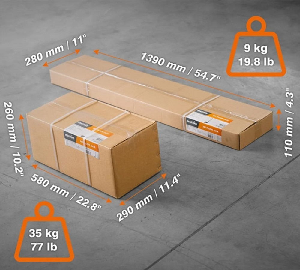 Martins Industries MFJ-20T 22-Ton Professional Air/Hydraulic Floor Jack