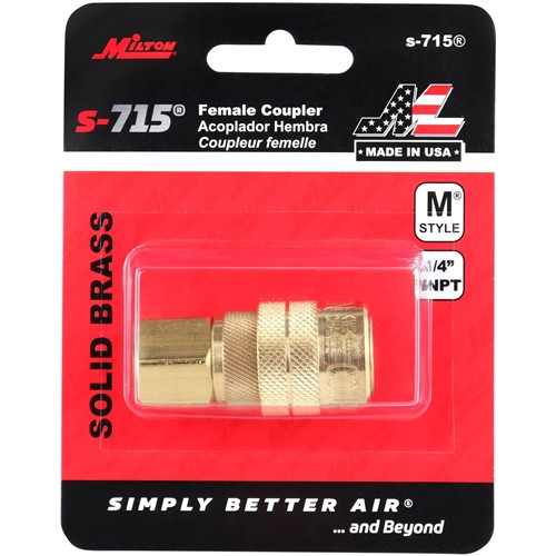 Milton Industries S-715 1/4in. Female M Style Coupler