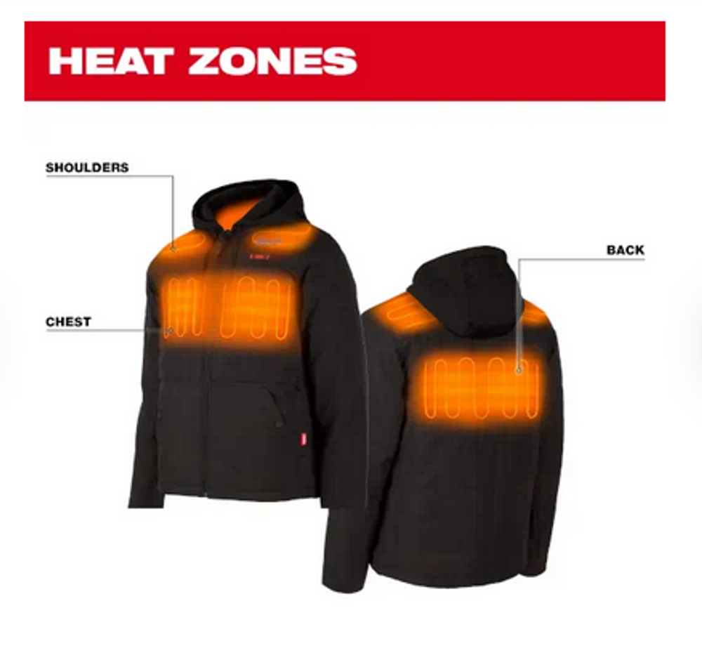 Milwaukee® 205G-21 M12™ Heated AXIS™ Hooded Jacket Kit - Gray