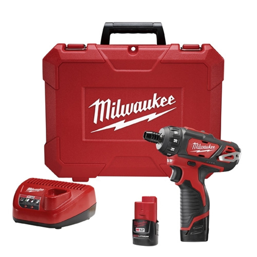 Milwaukee 2406-22 M12™ 1/4" HEX Screwdriver Driver Kit