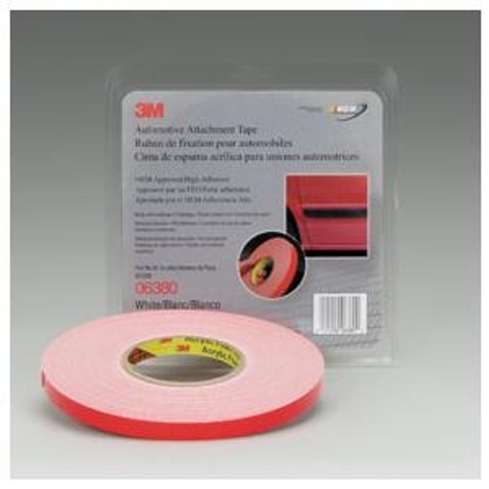 1/2" x 20yd White Double sided Foam Tape