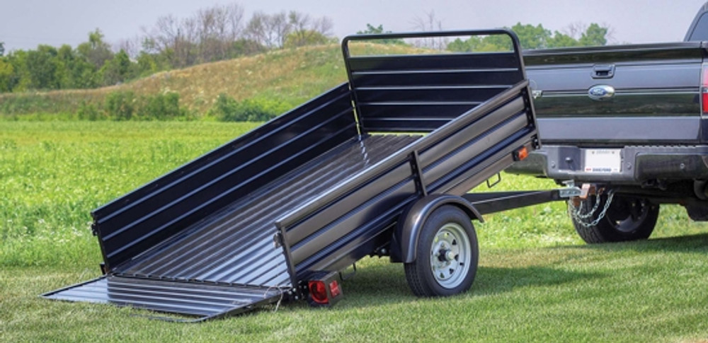 DK2 MMT5X7 5ft x 7ft Multi Purpose Steel Utility Trailer - Black DK2 MMT5X7 5ft x 7ft Multi Purpose Steel Utility Trailer - Black