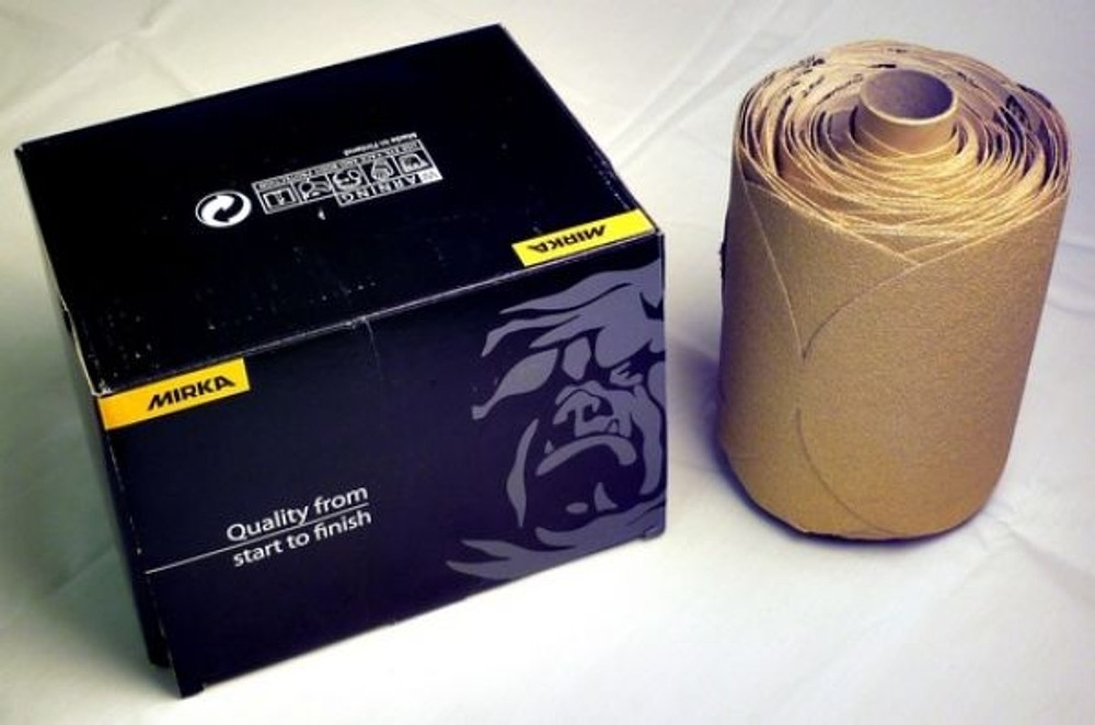 5" 220 Grit 100/Roll Gold PSA Linkrol Discs 5" 220 Grit 100/Roll Gold PSA Linkrol Discs