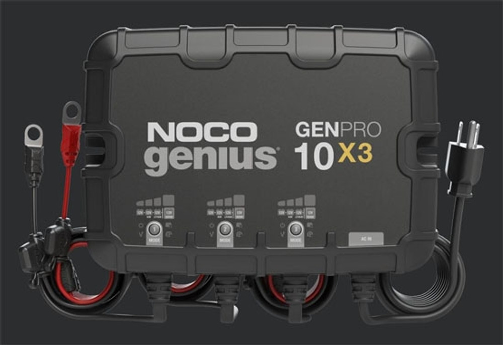 NOCO® GENPRO10X3 12V 3-Bank, 30-Amp On-Board Battery Charger