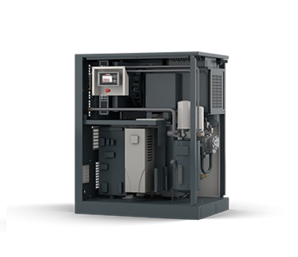 FS-Curtis NxB18 25HP Rotary Screw Air Compressor w/Fixed Speed Base Mounted