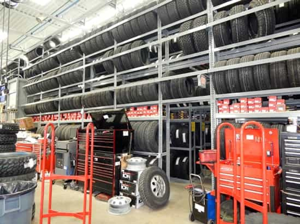 RiveTier® I 4DES Double Starter 4 Tier Tire Rack - 8 Shelves