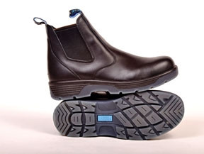 Redback BTCST Blue Tongue Station Slip-On Boots, Black w/Composite Toe - US Sizes